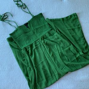 Green Culotte Jumpsuit